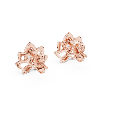Lysavienne Marquise Floral Diamond Earrings