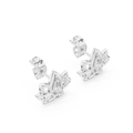 Lysavienne Marquise Floral Diamond Earrings