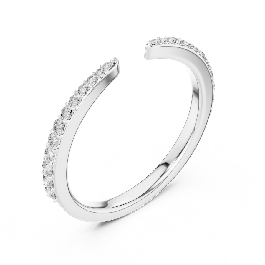 Seravienne Graduated  Pavé  Diamond Ring