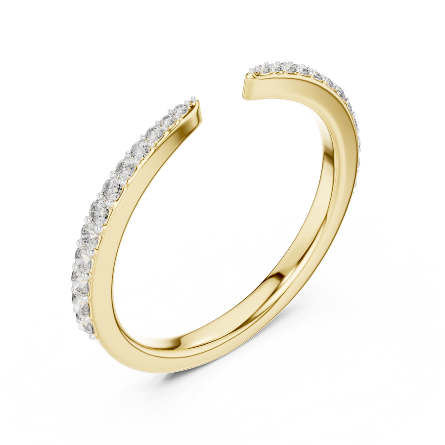 Seravienne Graduated  Pavé  Diamond Ring