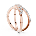 Cyravienne Crossover Cluster Diamond Ring