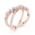 Cyravienne Crossover Cluster Diamond Ring