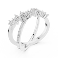 Cyravienne Crossover Cluster Diamond Ring