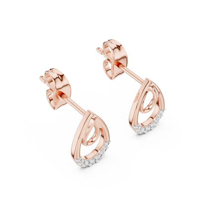 Aurevienne Teardrop Pavé  Diamond Earrings