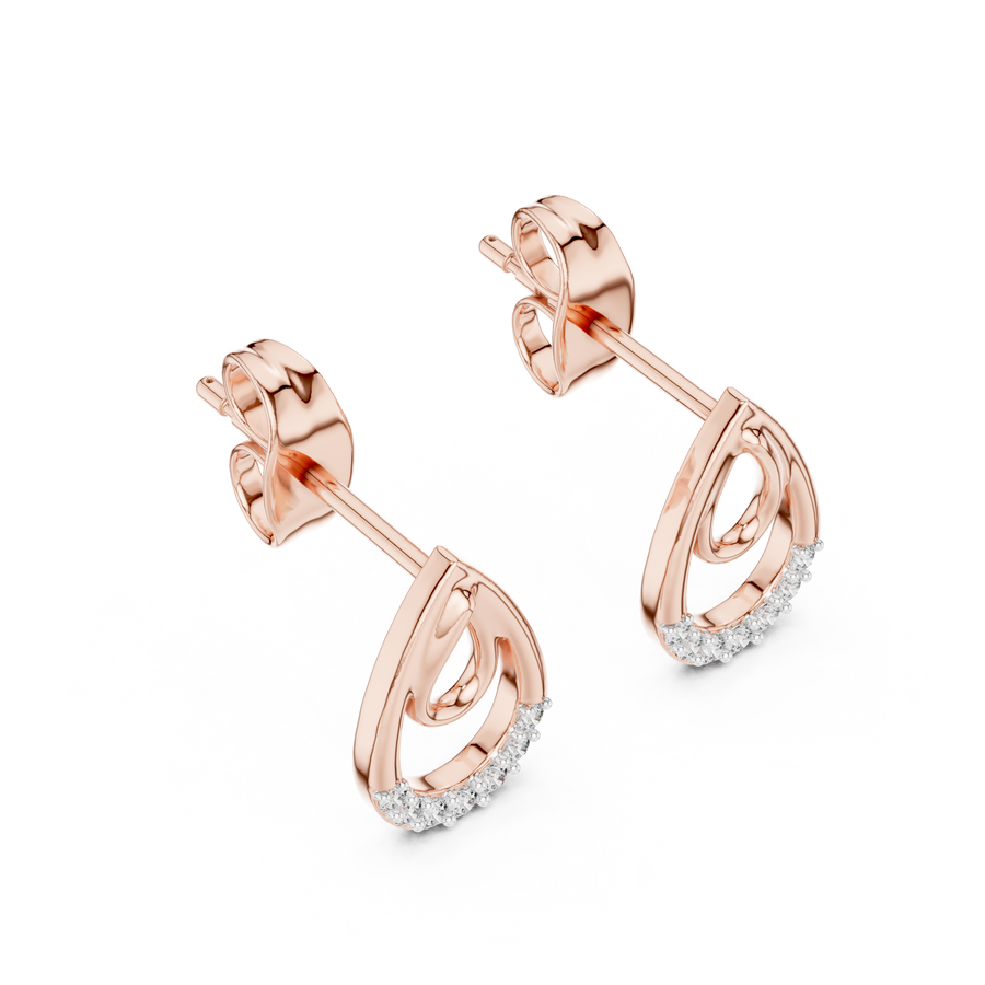 Aurevienne Teardrop Pavé  Diamond Earrings