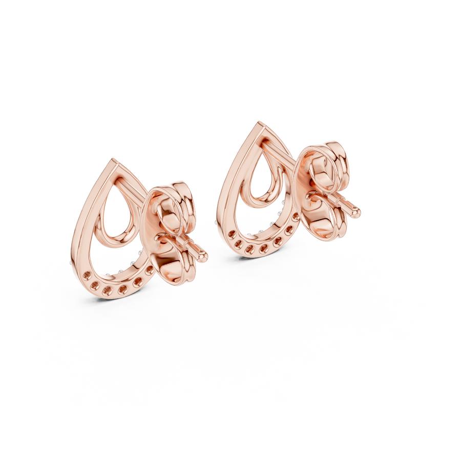 Aurevienne Teardrop Pavé  Diamond Earrings