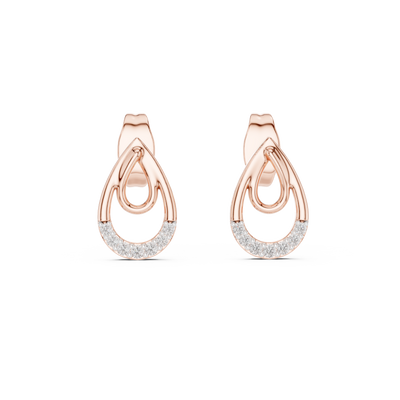 Aurevienne Teardrop Pavé  Diamond Earrings