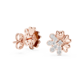 Lysavienne Floral Burst Diamond Earrings