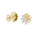 Lysavienne Floral Burst Diamond Earrings