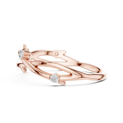 Seravienne Twisted Crossover  Diamond Ring