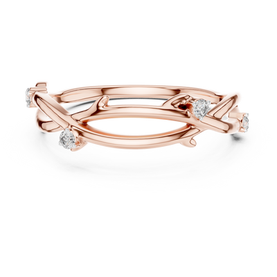 Seravienne Twisted Crossover  Diamond Ring