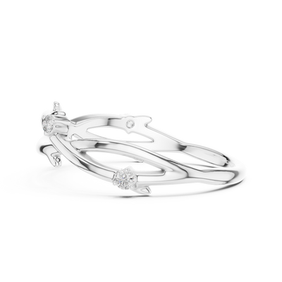 Seravienne Twisted Crossover  Diamond Ring
