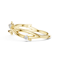 Seravienne Twisted Crossover  Diamond Ring