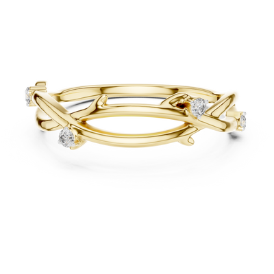 Seravienne Twisted Crossover  Diamond Ring