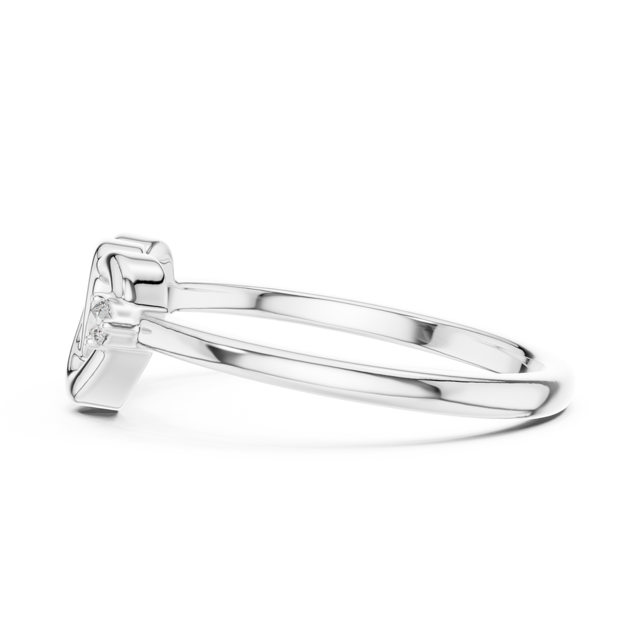 Calavienne Intertwined Heart Diamond Ring
