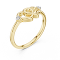 Calavienne Intertwined Heart Diamond Ring
