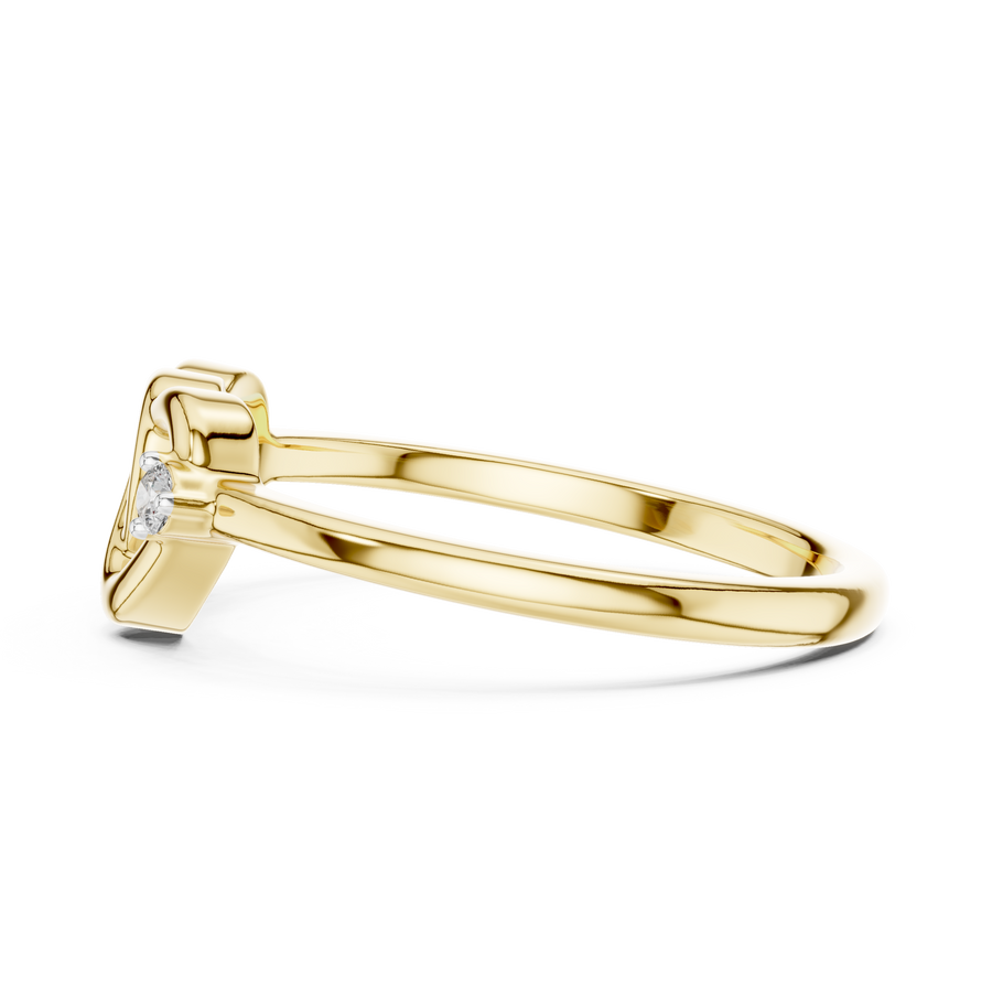 Calavienne Intertwined Heart Diamond Ring