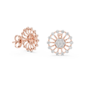Aurevielle Radiant Circle  Diamond Earrings