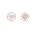 Aurevielle Radiant Circle  Diamond Earrings