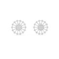 Aurevielle Radiant Circle  Diamond Earrings
