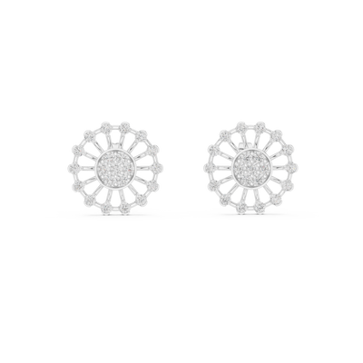 Aurevielle Radiant Circle  Diamond Earrings