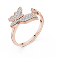Lysavienne Bow Pavé Diamond Ring