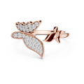 Lysavienne Bow Pavé Diamond Ring