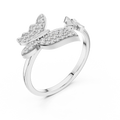 Lysavienne Bow Pavé Diamond Ring