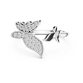 Lysavienne Bow Pavé Diamond Ring