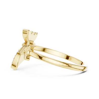 Lysavienne Bow Pavé Diamond Ring