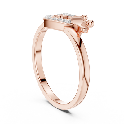 Amelienne Heart Pavé  Diamond Ring