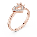 Amelienne Heart Pavé  Diamond Ring
