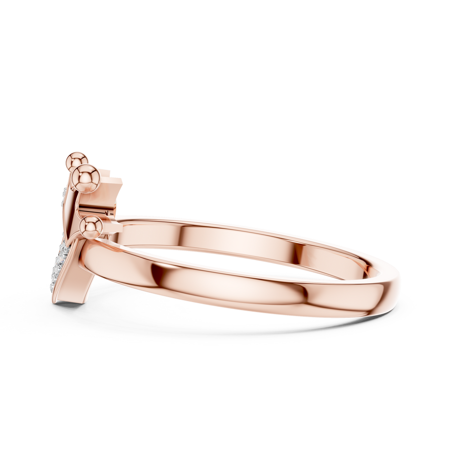 Amelienne Heart Pavé  Diamond Ring