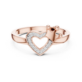 Amelienne Heart Pavé  Diamond Ring