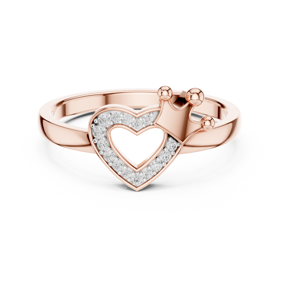 Amelienne Heart Pavé  Diamond Ring