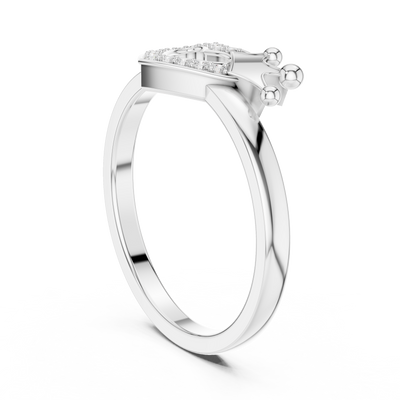 Amelienne Heart Pavé  Diamond Ring