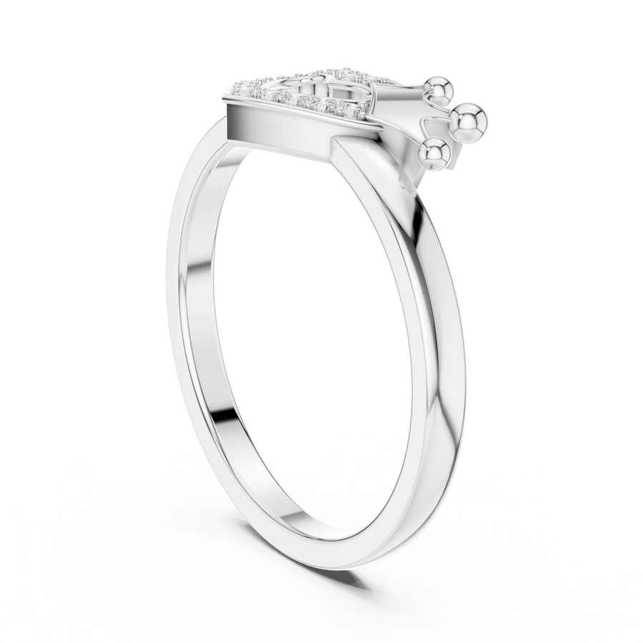 Amelienne Heart Pavé  Diamond Ring