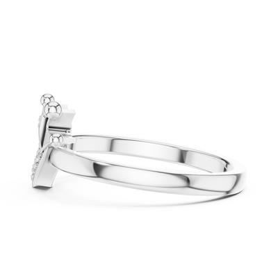 Amelienne Heart Pavé  Diamond Ring