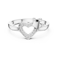 Amelienne Heart Pavé  Diamond Ring