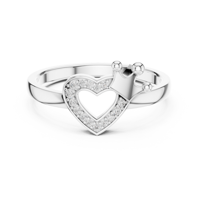 Amelienne Heart Pavé  Diamond Ring