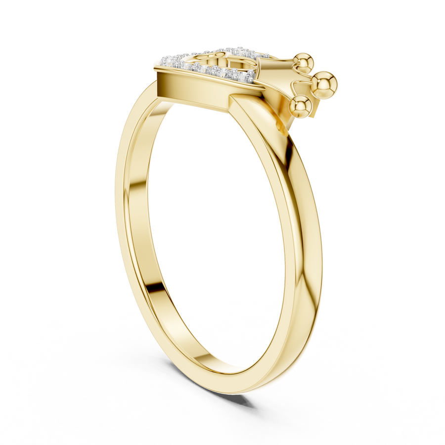 Amelienne Heart Pavé  Diamond Ring