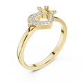Amelienne Heart Pavé  Diamond Ring