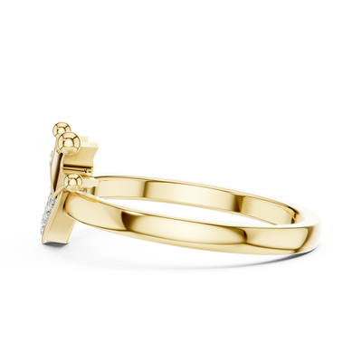 Amelienne Heart Pavé  Diamond Ring