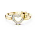 Amelienne Heart Pavé  Diamond Ring