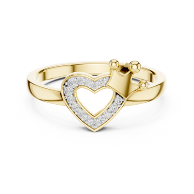Amelienne Heart Pavé  Diamond Ring