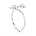 Aurellienne Double Floral Diamond Ring