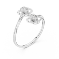 Aurellienne Double Floral Diamond Ring
