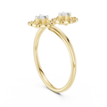 Aurellienne Double Floral Diamond Ring