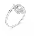 Avelisse Curved Duo-Size  Diamond Ring