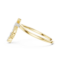 Avelisse Curved Duo-Size  Diamond Ring